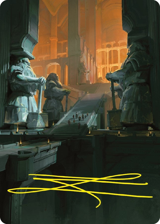 Image for Mines of Moria Art Card (Gold-Stamped Signature) (Art Series: Universes Beyond: The Lord of the Rings: Tales of Middle-earth) (56) - Magic: The Gathering