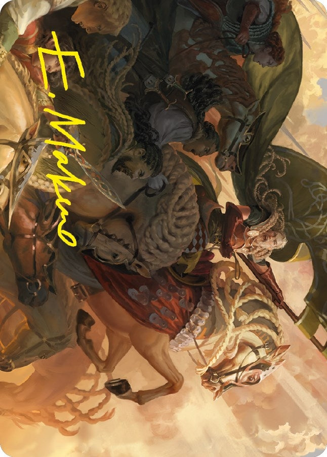 Image for Marshal's Anthem Art Card (Gold-Stamped Signature) (Art Series: Universes Beyond: The Lord of the Rings: Tales of Middle-earth) (68) - Magic: The Gathering