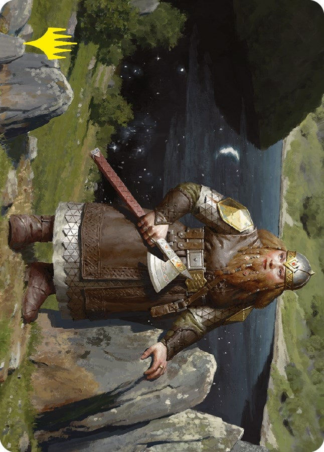 Image for Mirrormere Guardian Art Card (Gold-Stamped Signature) (Art Series: Universes Beyond: The Lord of the Rings: Tales of Middle-earth) (12) - Magic: The Gathering