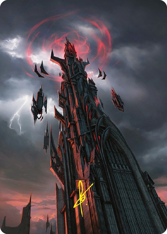 Image for Barad-dur Art Card (Gold-Stamped Signature) (Art Series: Universes Beyond: The Lord of the Rings: Tales of Middle-earth) (54) - Magic: The Gathering