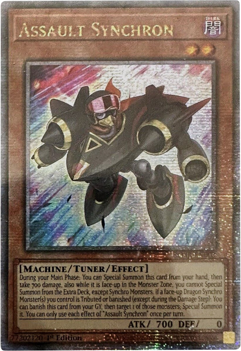 Image for Assault Synchron (Quarter Century Secret Rare) (Battles of Legend: Monstrous Revenge) (BLMR-EN003) - YuGiOh