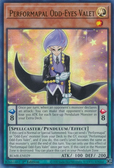 Image for Performapal Odd-Eyes Valet (Battles of Legend: Monstrous Revenge) (BLMR-EN029) - YuGiOh