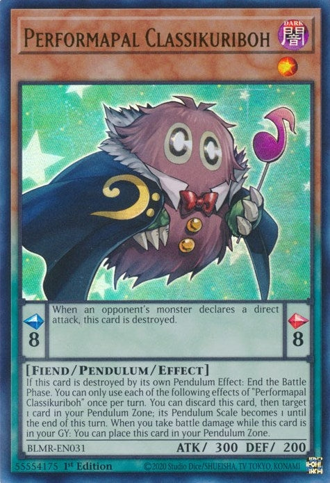 Image for Performapal Classikuriboh (Battles of Legend: Monstrous Revenge) (BLMR-EN031) - YuGiOh