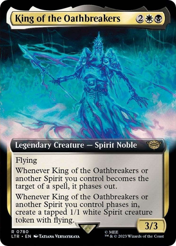 Image for King of the Oathbreakers (Extended Art) (Surge Foil) (Universes Beyond: The Lord of the Rings: Tales of Middle-earth) (780) - Magic: The Gathering