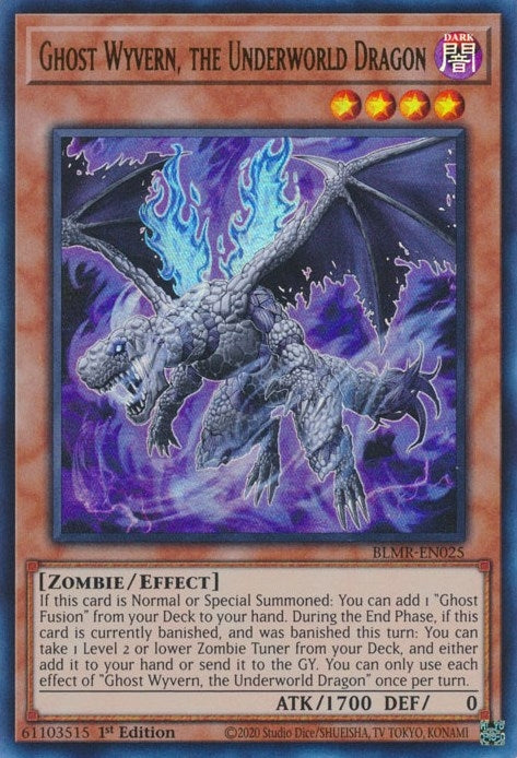 Image for Ghost Wyvern, the Underworld Dragon (Battles of Legend: Monstrous Revenge) (BLMR-EN025) - YuGiOh