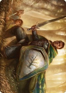 Image for Boromir, Warden of the Tower Art Card (Art Series: Universes Beyond: The Lord of the Rings: Tales of Middle-earth) (1) - Magic: The Gathering