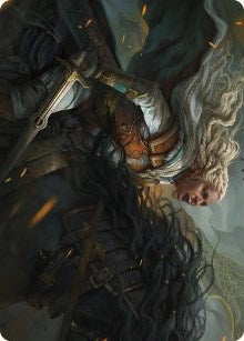 Image for Eowyn, Fearless Knight Art Card (Art Series: Universes Beyond: The Lord of the Rings: Tales of Middle-earth) (15) - Magic: The Gathering