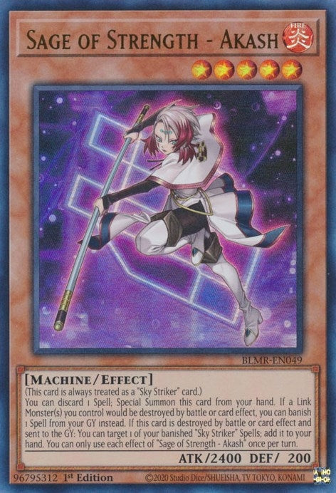 Image for Sage of Strength - Akash (Battles of Legend: Monstrous Revenge) (BLMR-EN049) - YuGiOh