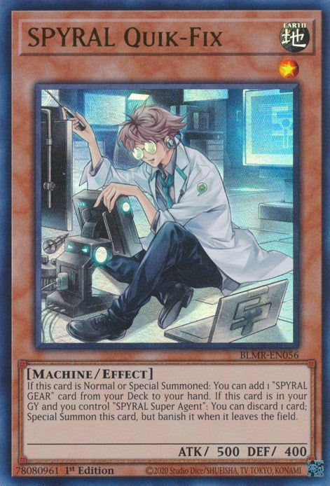 Image for SPYRAL Quik-Fix (Battles of Legend: Monstrous Revenge) (BLMR-EN056) - YuGiOh