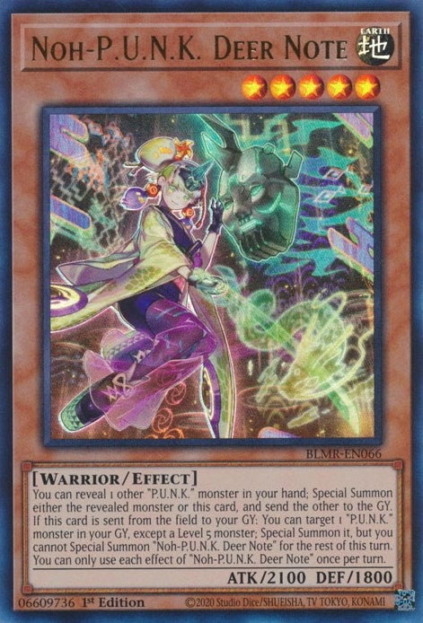 Image for Noh-P.U.N.K. Deer Note (Battles of Legend: Monstrous Revenge) (BLMR-EN066) - YuGiOh