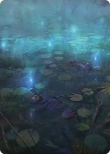 Image for The Dead Marshes Art Card (Art Series: Universes Beyond: The Lord of the Rings: Tales of Middle-earth) (79) - Magic: The Gathering