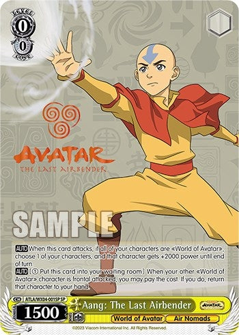 Image for Aang: The Last Airbender (SP) (Avatar: The Last Airbender) (ATLA/WX04-001SP SP) - Weiss Schwarz