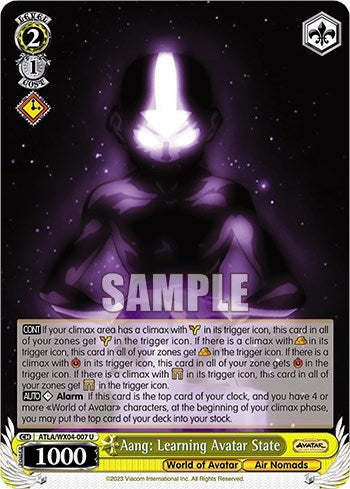 Image for Aang: Learning Avatar State (Avatar: The Last Airbender) (ATLA/WX04-007 U) - Weiss Schwarz