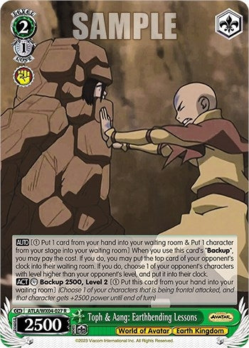 Image for Toph & Aang: Earthbending Lessons (Avatar: The Last Airbender) (ATLA/WX04-027 R) - Weiss Schwarz