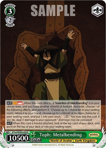 Image for Toph: Metalbending (Avatar: The Last Airbender) (ATLA/WX04-029 R) - Weiss Schwarz