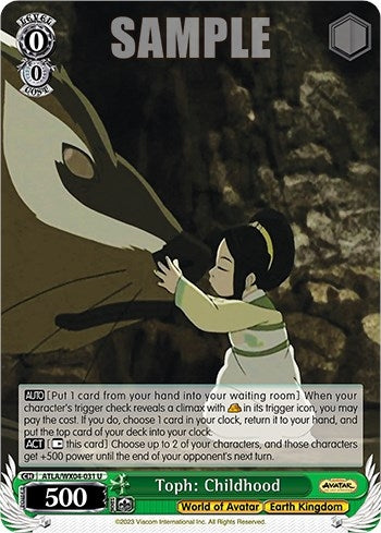 Image for Toph: Childhood (Avatar: The Last Airbender) (ATLA/WX04-031 U) - Weiss Schwarz