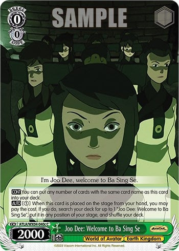 Image for Joo Dee: Welcome to Ba Sing Se (c) (Avatar: The Last Airbender) (ATLA/WX04-040c C) - Weiss Schwarz