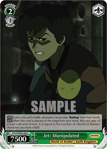 Image for Jet: Manipulated (Avatar: The Last Airbender) (ATLA/WX04-042 C) - Weiss Schwarz