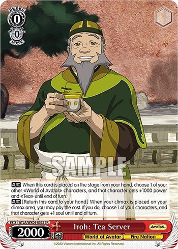 Image for Iroh: Tea Server (SR) (Avatar: The Last Airbender) (ATLA/WX04-053S SR) - Weiss Schwarz