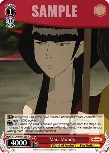 Image for Mai: Moody (Avatar: The Last Airbender) (ATLA/WX04-055 R) - Weiss Schwarz