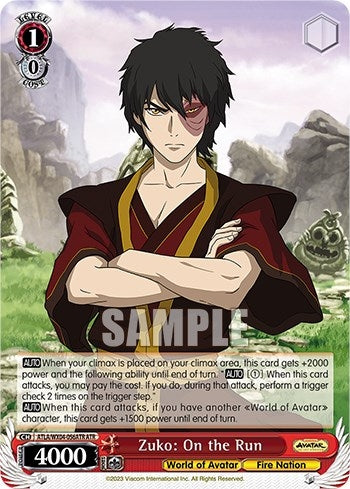 Image for Zuko: On the Run (ATR) (Avatar: The Last Airbender) (ATLA/WX04-056ATR ATR) - Weiss Schwarz