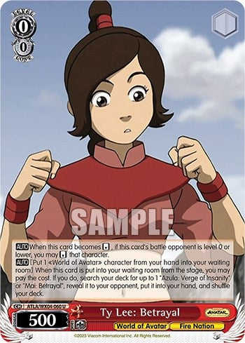 Image for Ty Lee: Betrayal (Avatar: The Last Airbender) (ATLA/WX04-060 U) - Weiss Schwarz