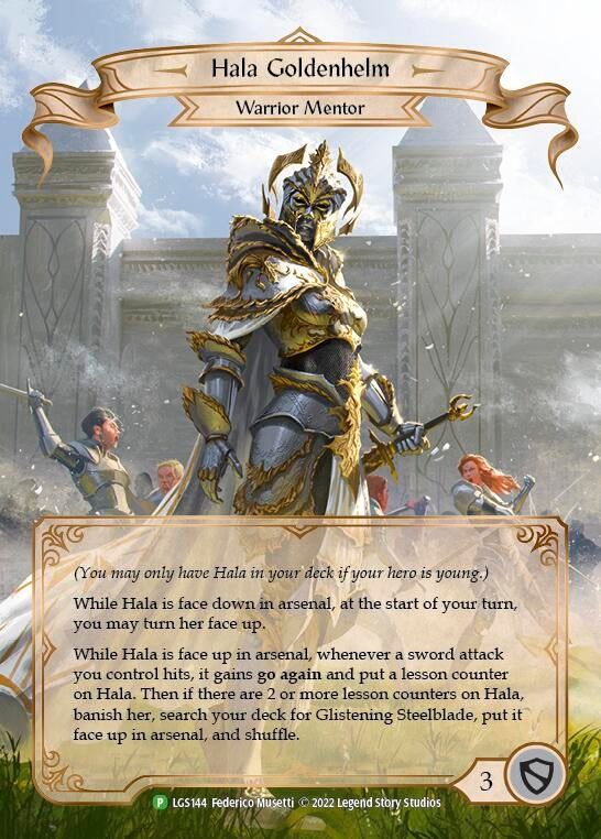 Image for Hala Goldenhelm - LGS144 (Flesh and Blood: Promo Cards) (LGS144) - Flesh and Blood TCG