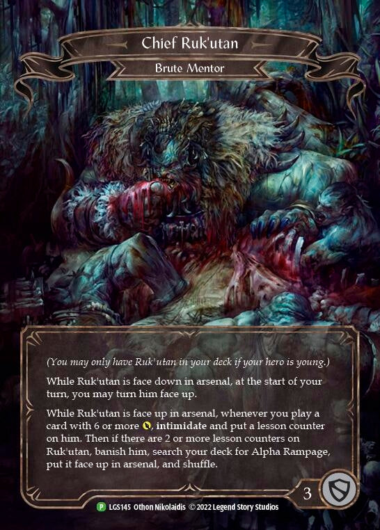 Image for Chief Ruk'utan - LGS145 (Flesh and Blood: Promo Cards) (LGS145) - Flesh and Blood TCG