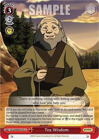 Image for Tea Wisdom (c) (Avatar: The Last Airbender) (ATLA/WX04-073c U) - Weiss Schwarz