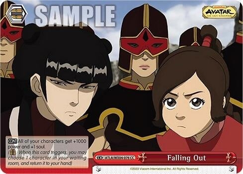 Image for Falling Out (Avatar: The Last Airbender) (ATLA/WX04-076 CC) - Weiss Schwarz