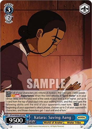Image for Katara: Saving Aang (Avatar: The Last Airbender) (ATLA/WX04-079 RR) - Weiss Schwarz
