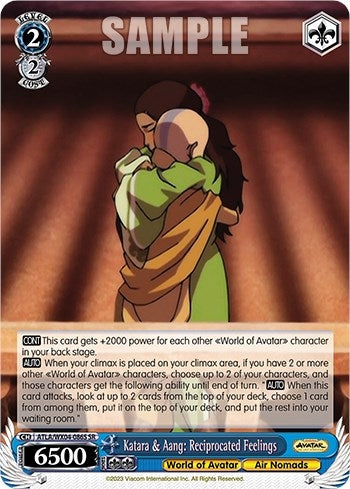 Image for Katara & Aang: Reciprocated Feelings (SR) (Avatar: The Last Airbender) (ATLA/WX04-086S SR) - Weiss Schwarz