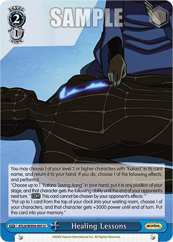 Image for Healing Lessons (Avatar: The Last Airbender) (ATLA/WX04-097 U) - Weiss Schwarz