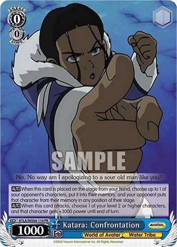 Image for Katara: Confrontation (Avatar: The Last Airbender) (ATLA/WX04-110 PR) - Weiss Schwarz