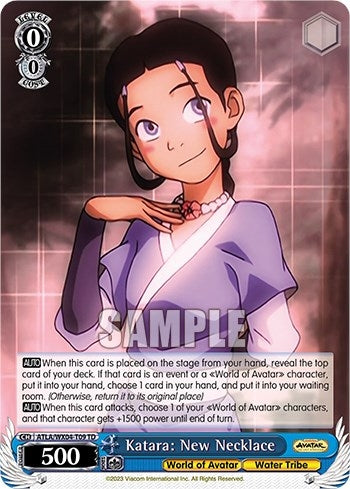 Image for Katara: New Necklace (Avatar: The Last Airbender) (ATLA/WX04-T09 TD) - Weiss Schwarz