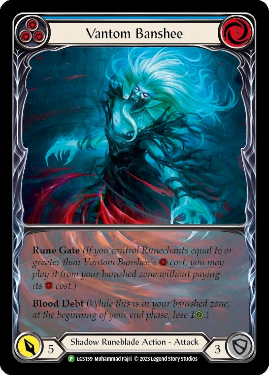 Image for Vantom Banshee (Blue) (Extended Art) - LGS159 (Flesh and Blood: Promo Cards) (LGS159) - Flesh and Blood TCG