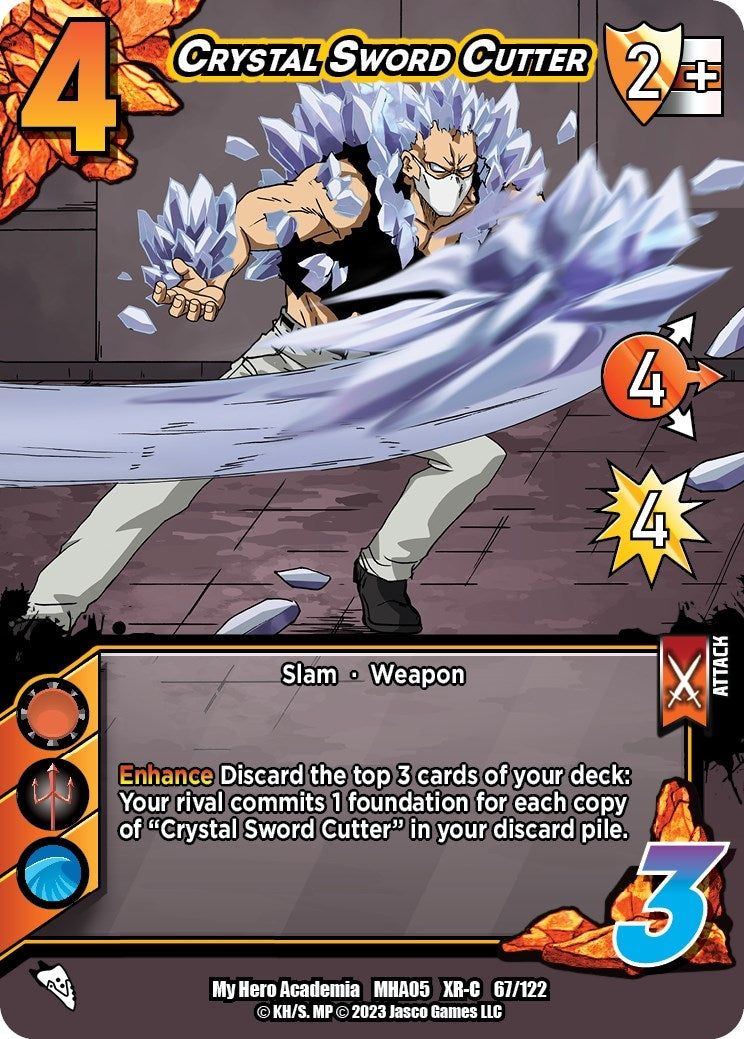 Image for Crystal Sword Cutter (XR) (UniVersus: My Hero Academia: Undaunted Raid) (67/122) - UniVersus