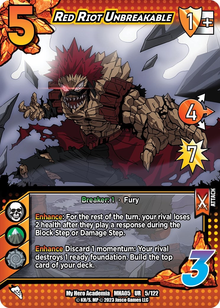Image for Red Riot Unbreakable (UniVersus: My Hero Academia: Undaunted Raid) (5/122) - UniVersus