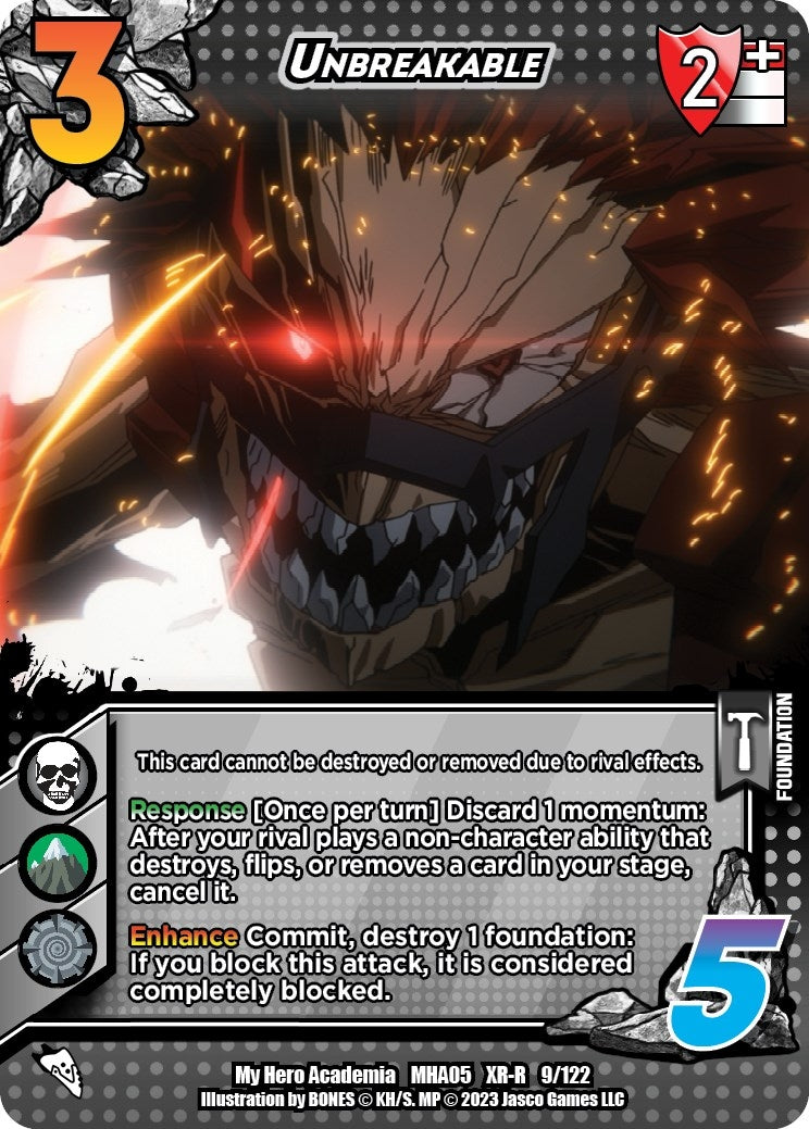 Image for Unbreakable (XR) (UniVersus: My Hero Academia: Undaunted Raid) (9/122) - UniVersus
