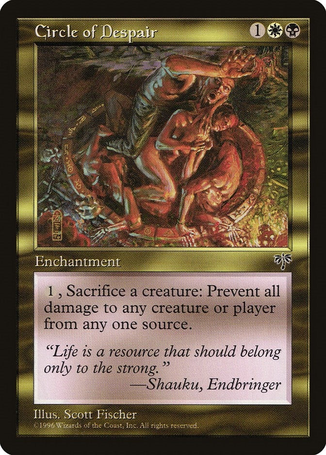 Image for Circle of Despair (Mirage) - Magic: The Gathering