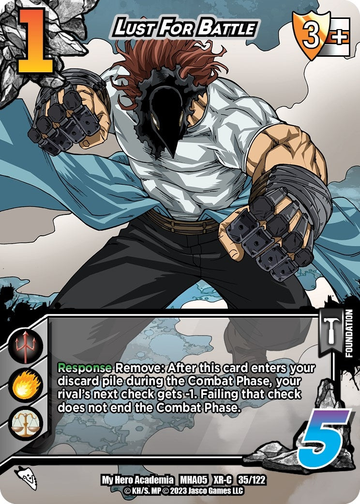 Image for Lust For Battle (XR) (UniVersus: My Hero Academia: Undaunted Raid) (35/122) - UniVersus