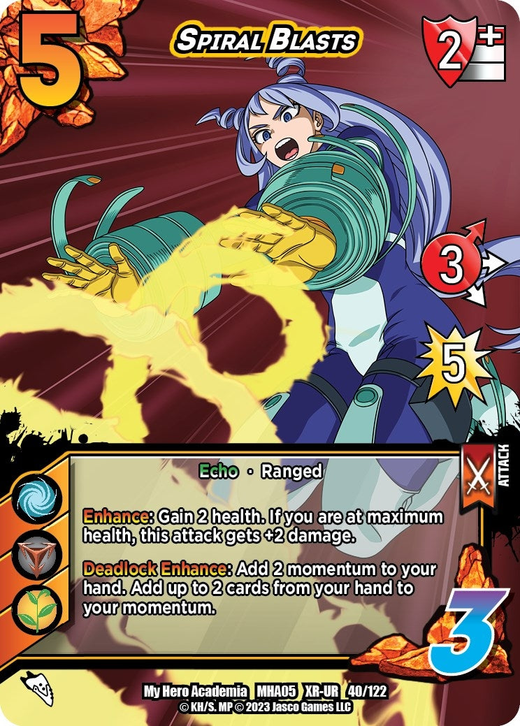 Image for Spiral Blasts (XR) (UniVersus: My Hero Academia: Undaunted Raid) (40/122) - UniVersus