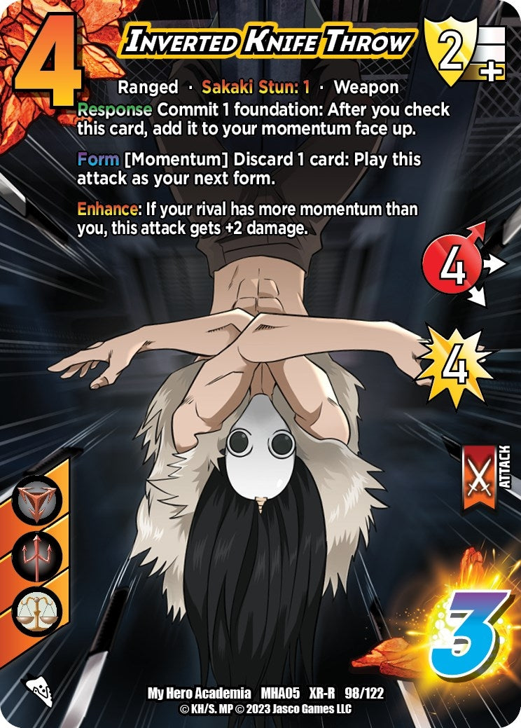 Image for Inverted Knife Throw (XR) (UniVersus: My Hero Academia: Undaunted Raid) (98/122) - UniVersus