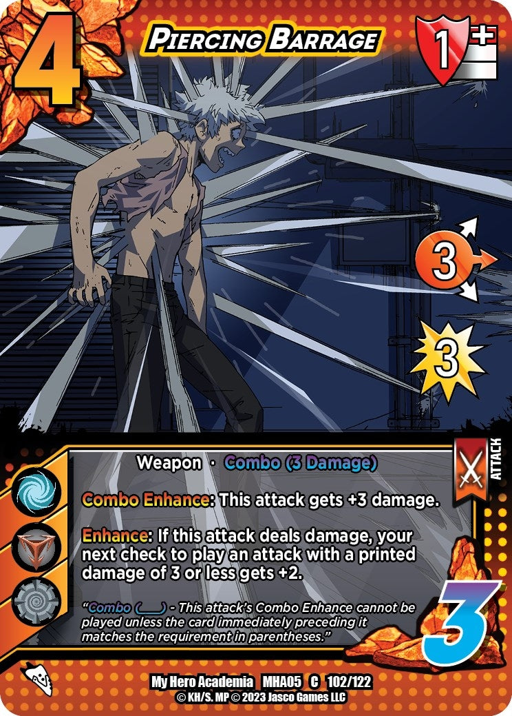 Image for Piercing Barrage (UniVersus: My Hero Academia: Undaunted Raid) (102/122) - UniVersus