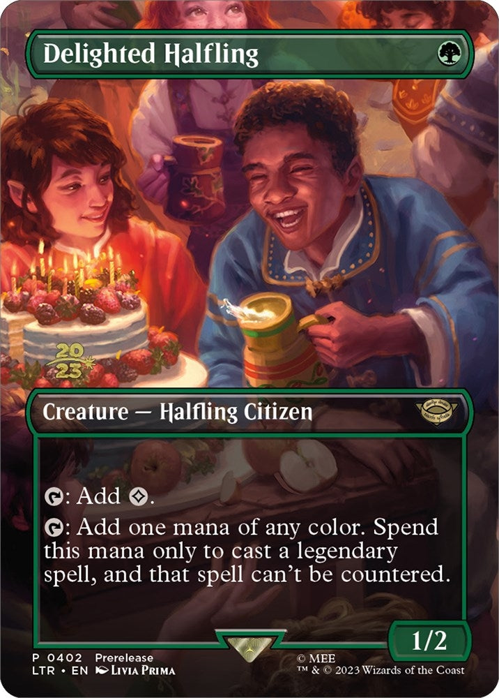 Image for Delighted Halfling (0402) (Prerelease Cards) (402) - Magic: The Gathering