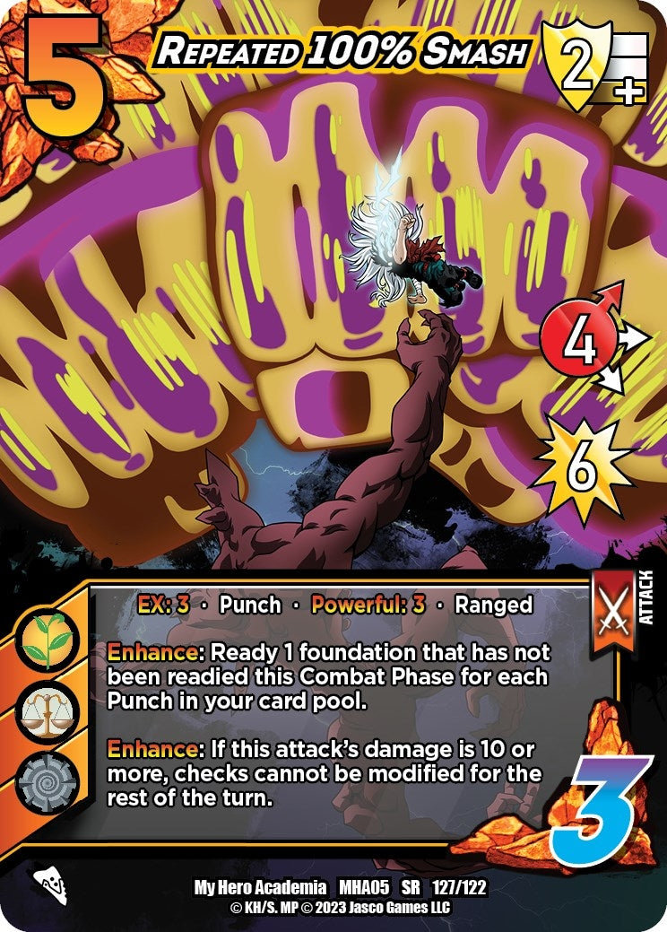 Image for Repeated 100% Smash (UniVersus: My Hero Academia: Undaunted Raid) (127/122) - UniVersus