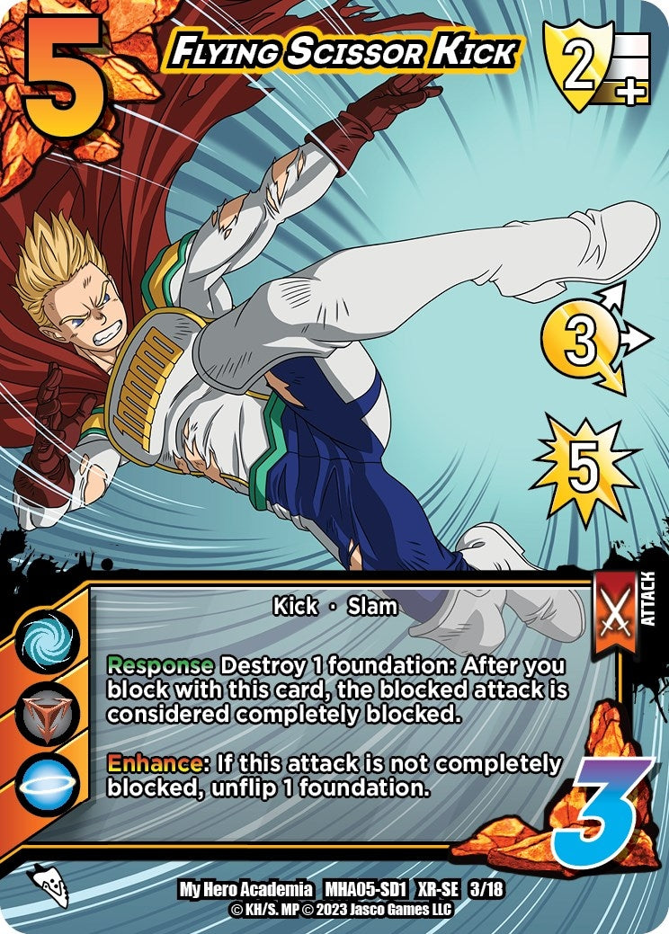 Image for Flying Scissor Kick (XR) (UniVersus: My Hero Academia: Undaunted Raid) (3/18) - UniVersus
