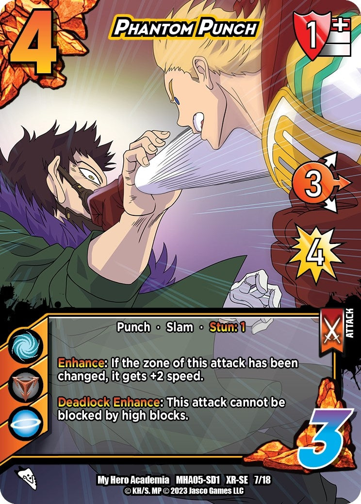 Image for Phantom Punch (XR) (UniVersus: My Hero Academia: Undaunted Raid) (7/18) - UniVersus
