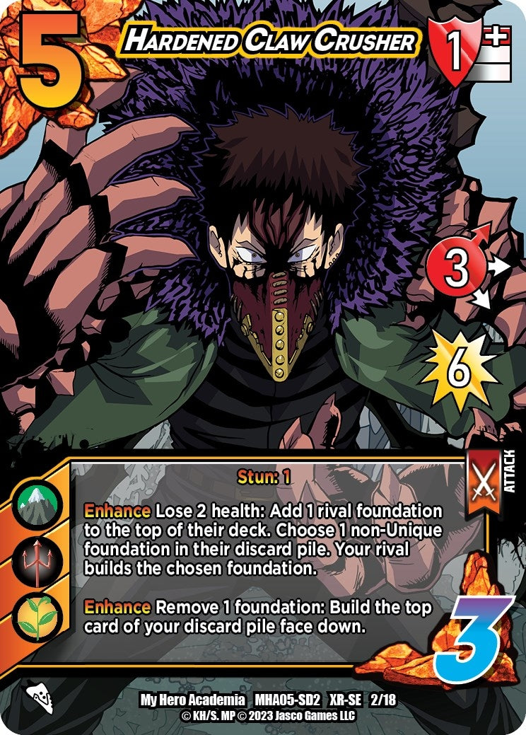 Image for Hardened Claw Crusher (XR) (UniVersus: My Hero Academia: Undaunted Raid) (2/18) - UniVersus