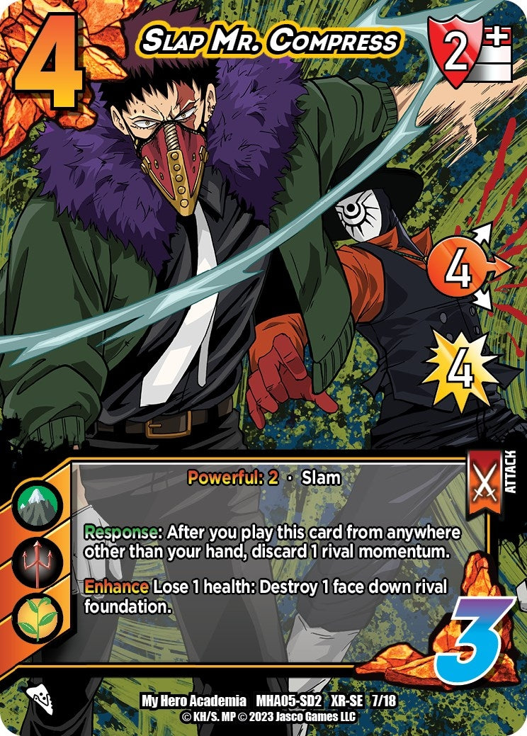 Image for Slap Mr. Compress (XR) (UniVersus: My Hero Academia: Undaunted Raid) (7/18) - UniVersus